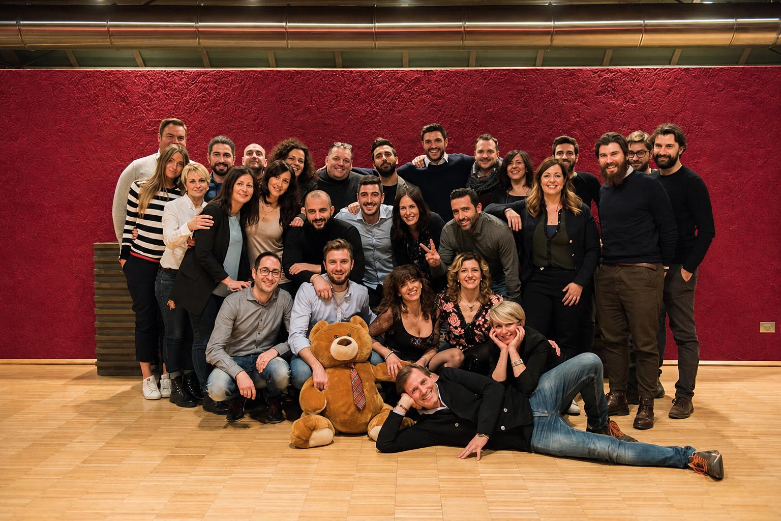 Foto di gruppo dei corsisti a fine percorso